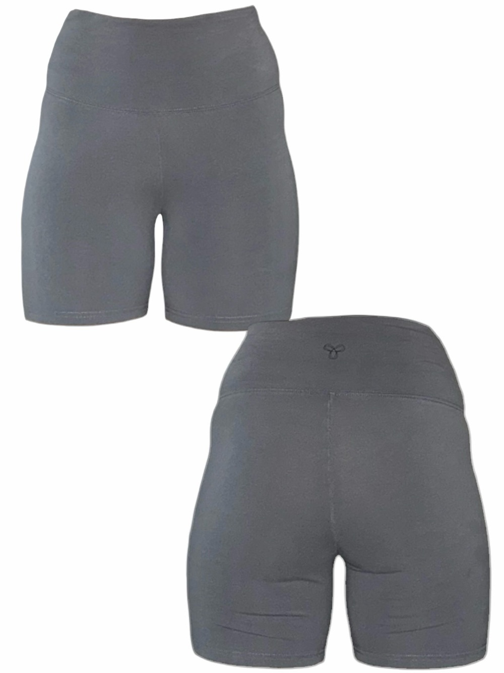 High-Rise Black Active Bike Shorts